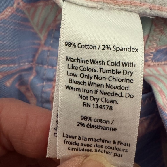 Vineyard Vines women’s pink and blue shorts Tropical. Size 10 - Picture 8 of 9